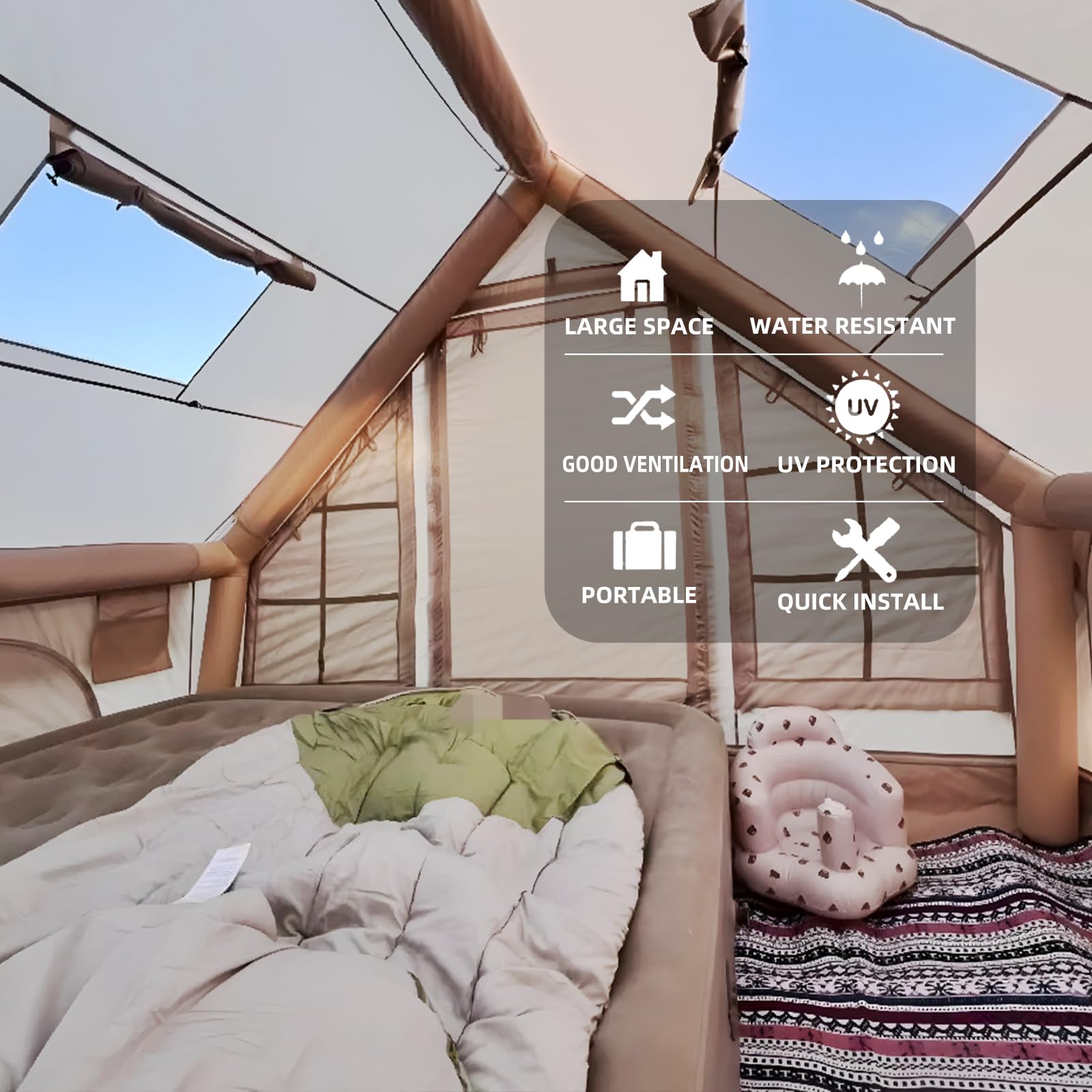 IftInflatable Tent, 129 sq ft.