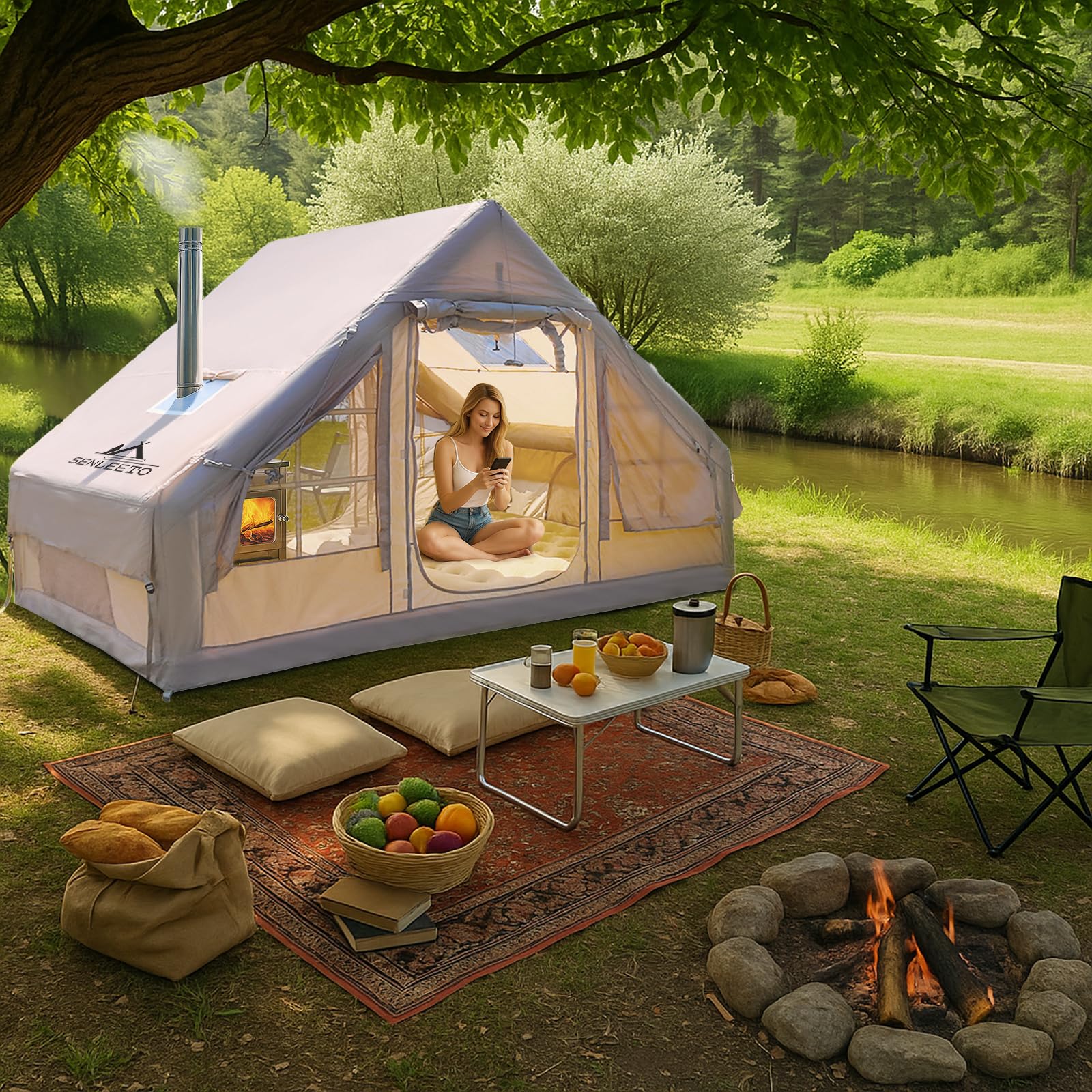 Inflatable Tent house| Optional Raincover