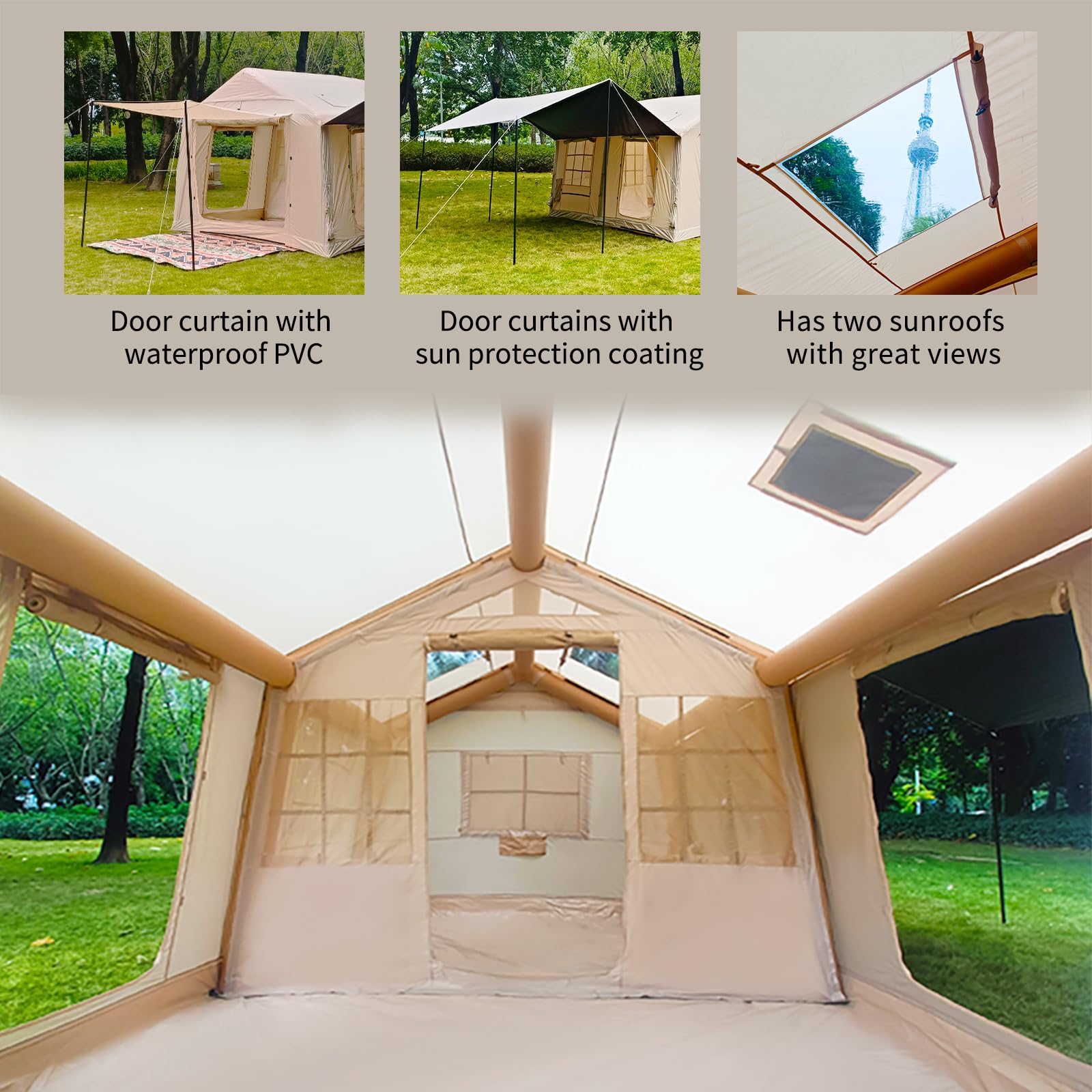Inflatable Canopy Tent - 129 sq. ft