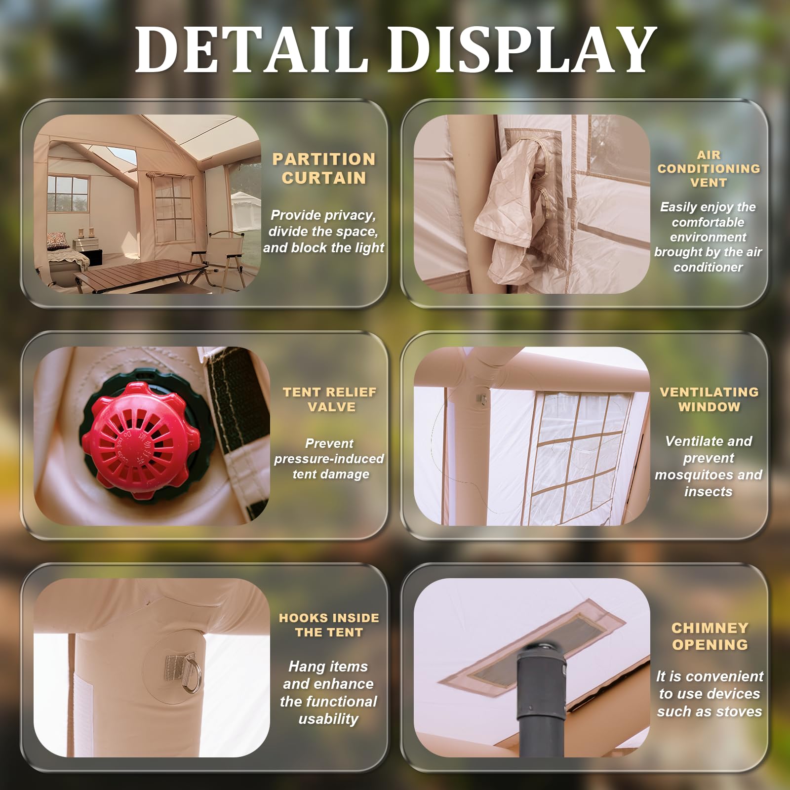 Inflatable Canopy Tent - 129 sq. ft