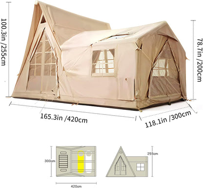 136sqft Inflatable Cabin Tent