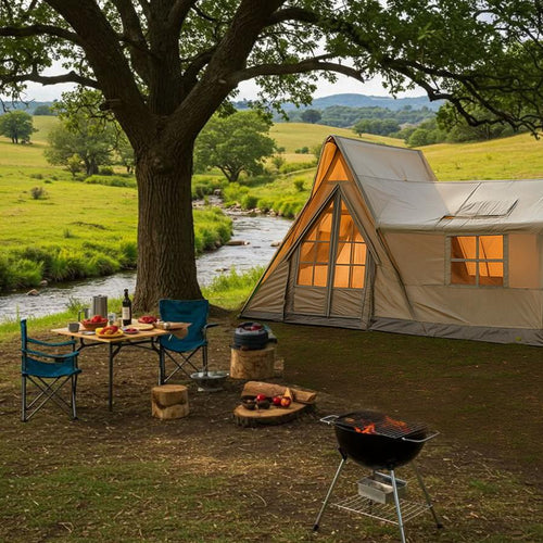 Family Camping Cabin Inflatable Tent - 136 sq. ft.