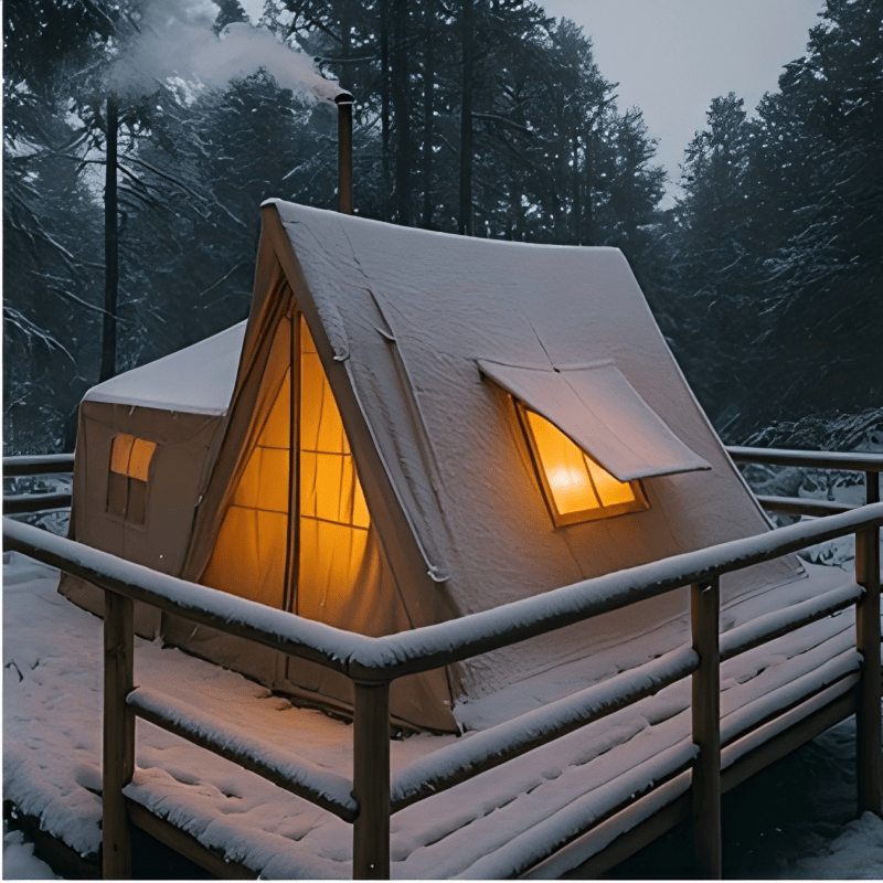 Family Camping Cabin Inflatable Tent - 136 sq. ft.