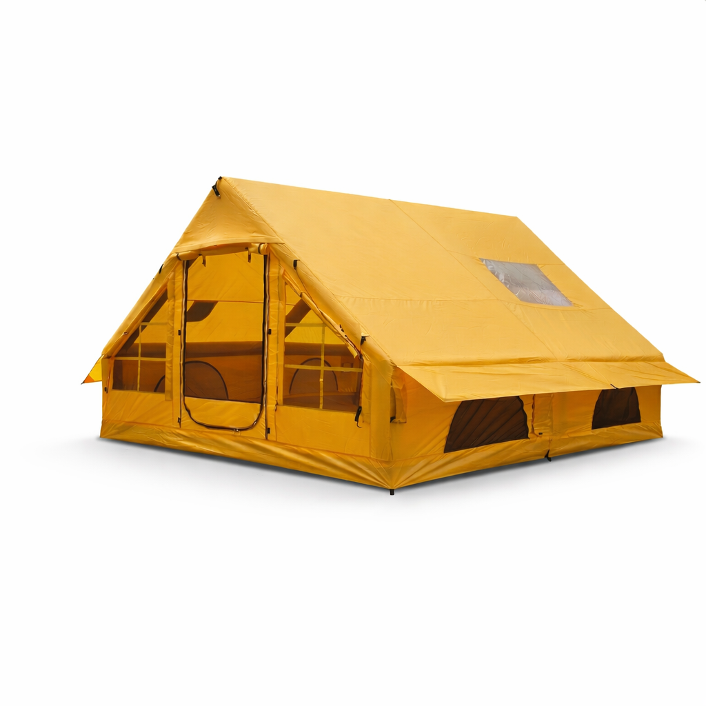 Senleeto luxury yellow inflatable tent for 8-10 people