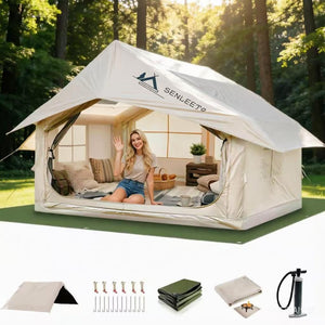 Senleeto Air Cabin Medium inflatable tent package with pump and mat